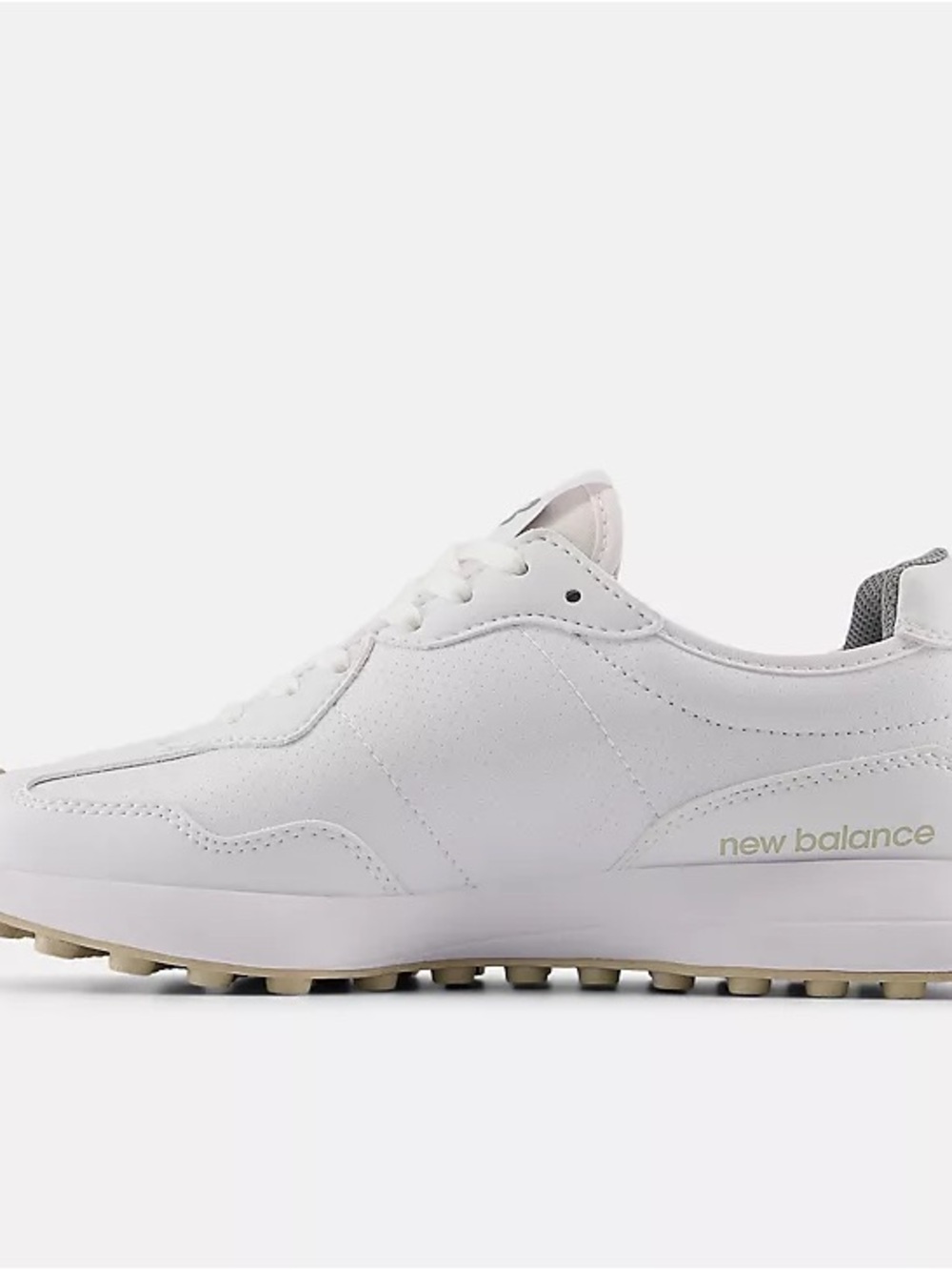 New Balance White Sneakers with Beige 'N' Accent - Picture 5 of 8